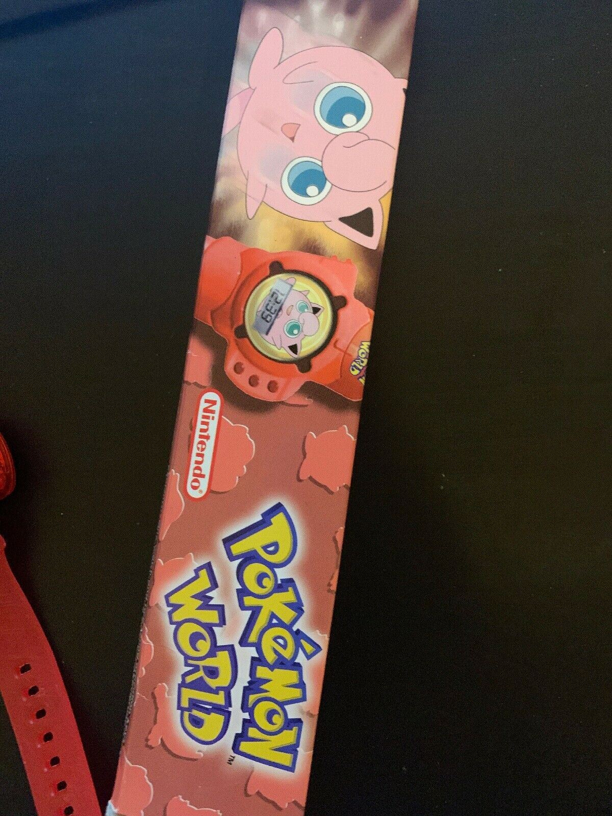 *Rare* Nintendo Pokemon World Red Jigglypuff Watch With Box