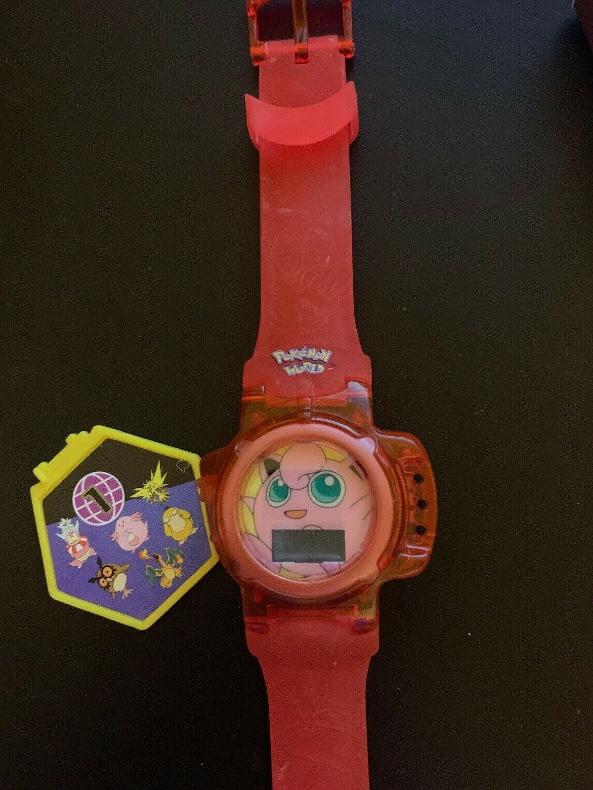 *Rare* Nintendo Pokemon World Red Jigglypuff Watch With Box