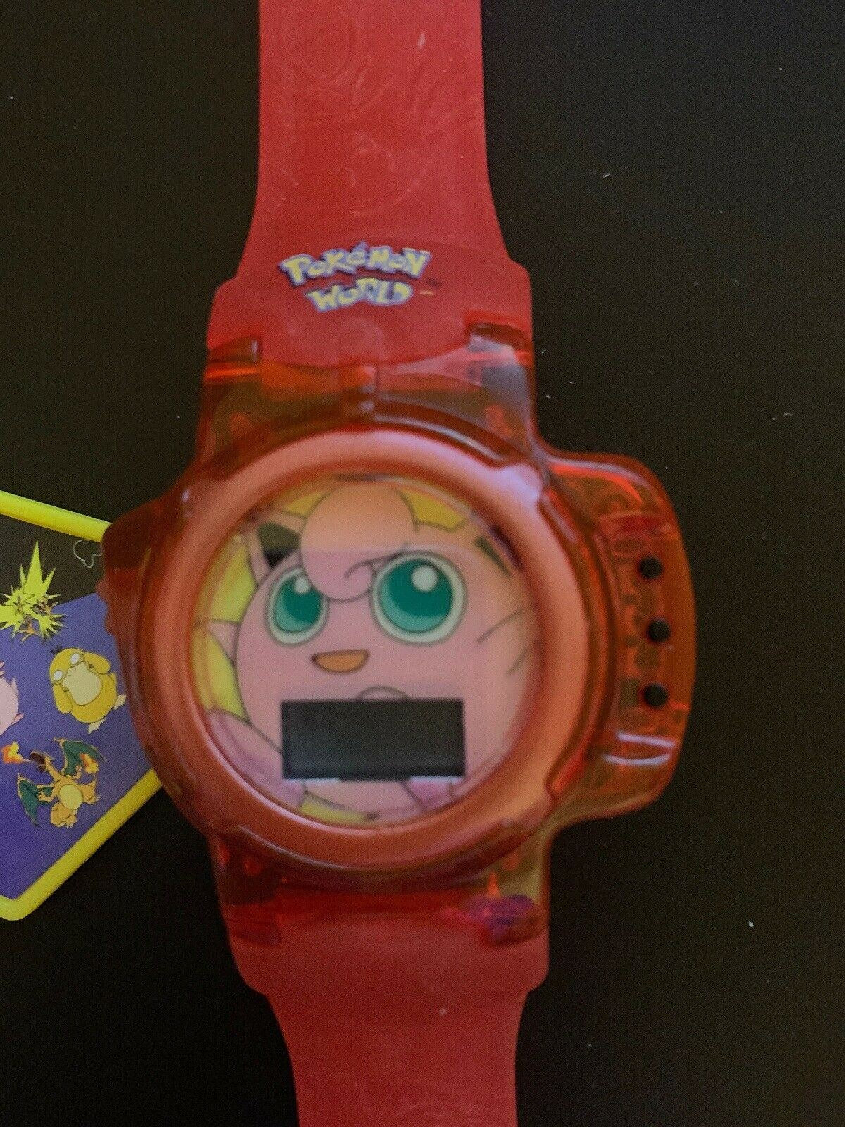 *Rare* Nintendo Pokemon World Red Jigglypuff Watch With Box