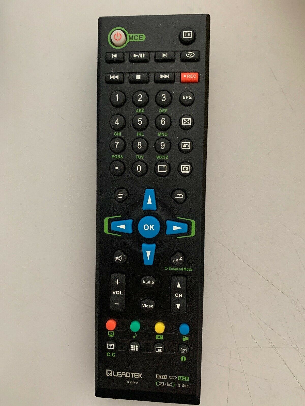 GENUINE ORIGINAL LEADTEK Y04G0051 REMOTE CONTROL - TESTED 100% WORKING