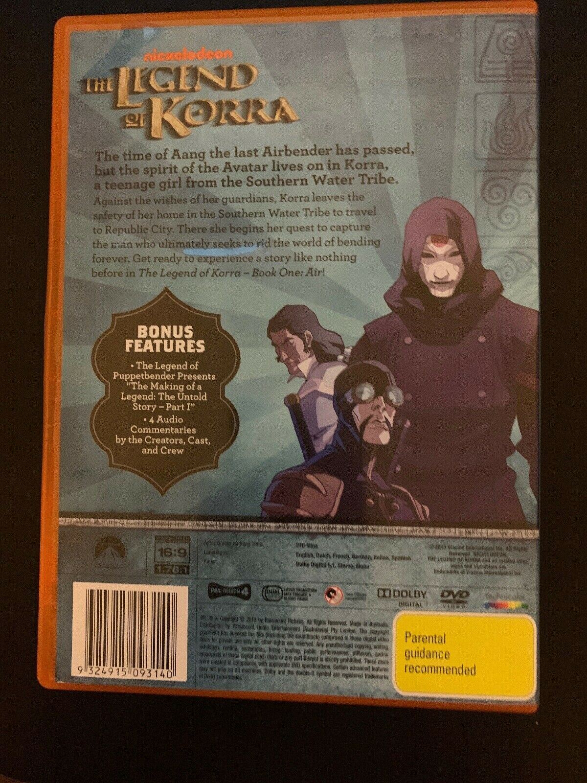 The Legend Of Korra - Air : Book 1 DVD