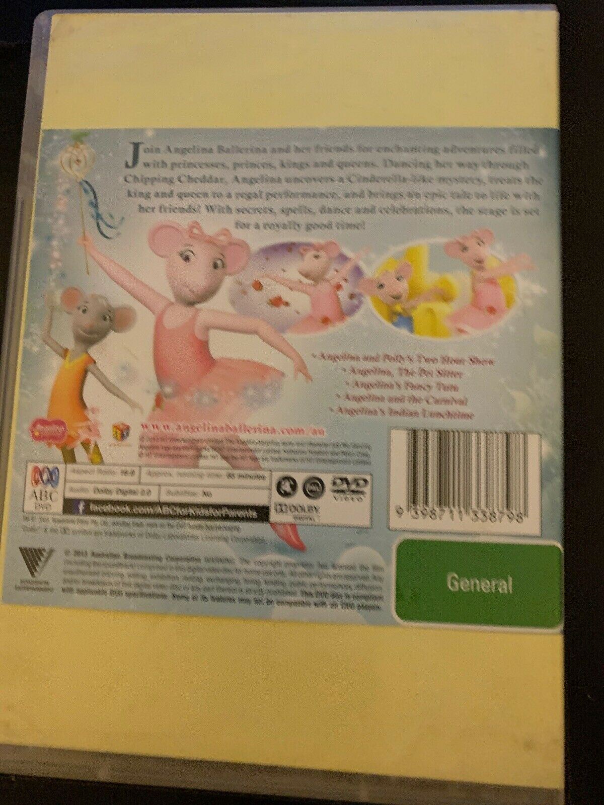 Angelina Ballerina - Ballerina Princess (DVD, 2013)