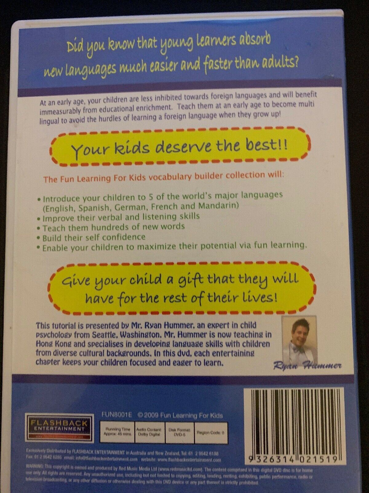 Fun Learning For Kids In The Zoo A Vocabulary Builder DVD