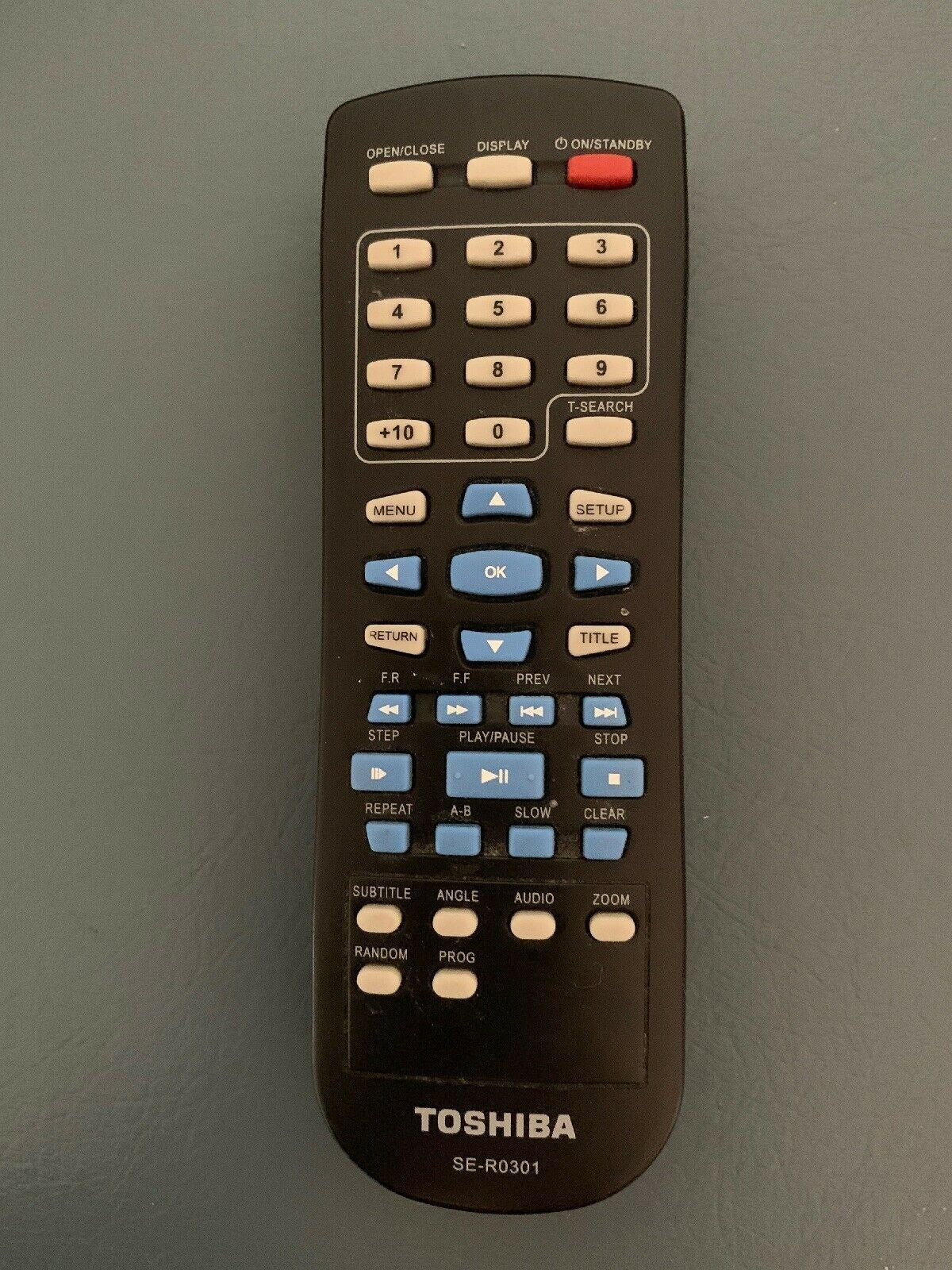 GENUINE TOSHIBA SE-R0301 DVD PLAYER REMOTE CONTROL