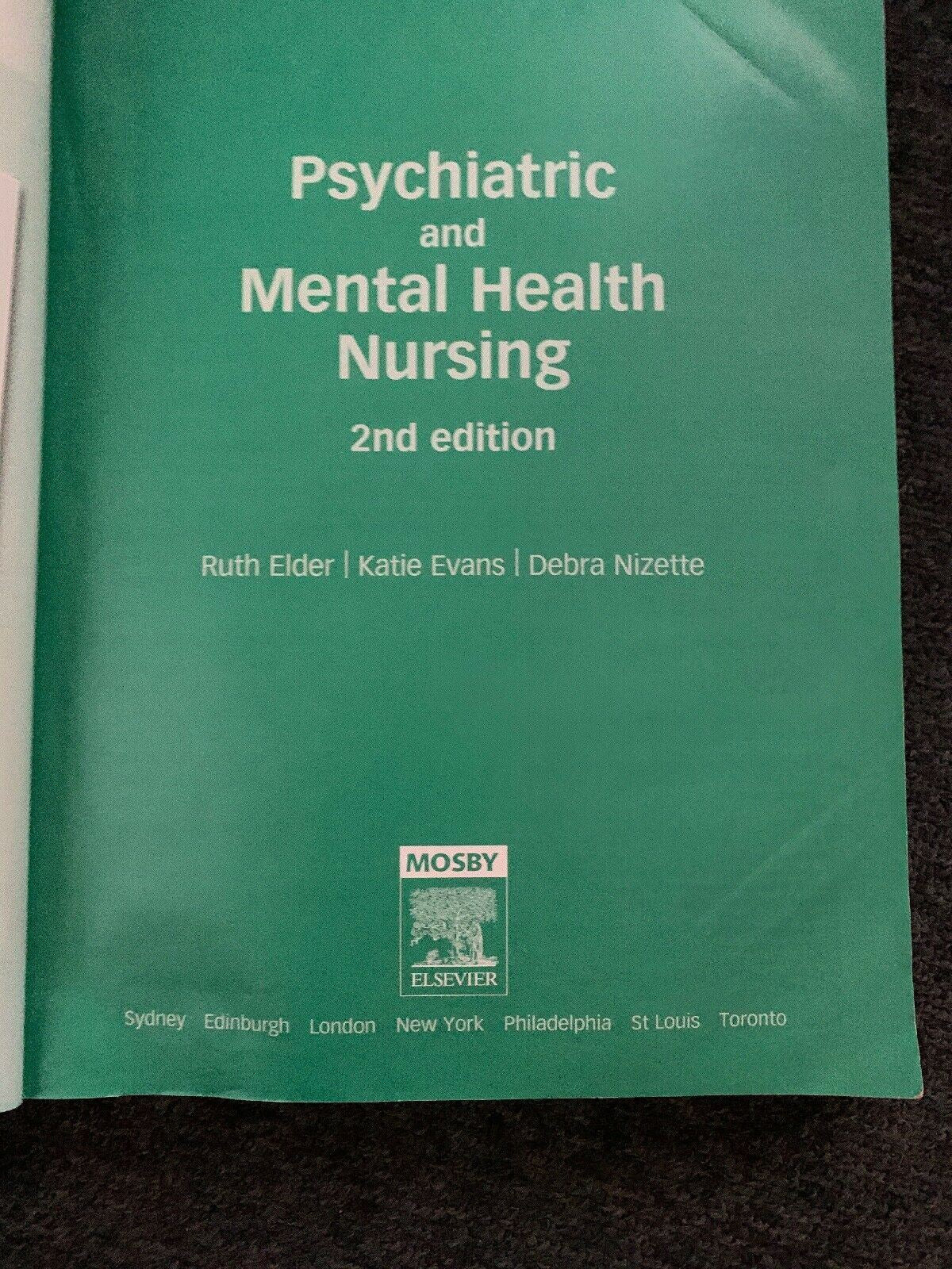 Psychiatric and Mental Health Nursing 2nd Edition Elder, Nizette, Nizette