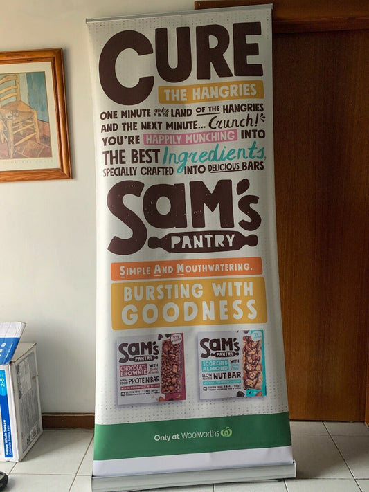 200x85cm Retractable Display Poster With Carry Bag
