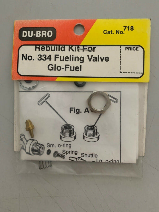 Du-Bro Rebuild Kit For No. 334 Fuelling Valve Glo-Fuel Cat No. 718