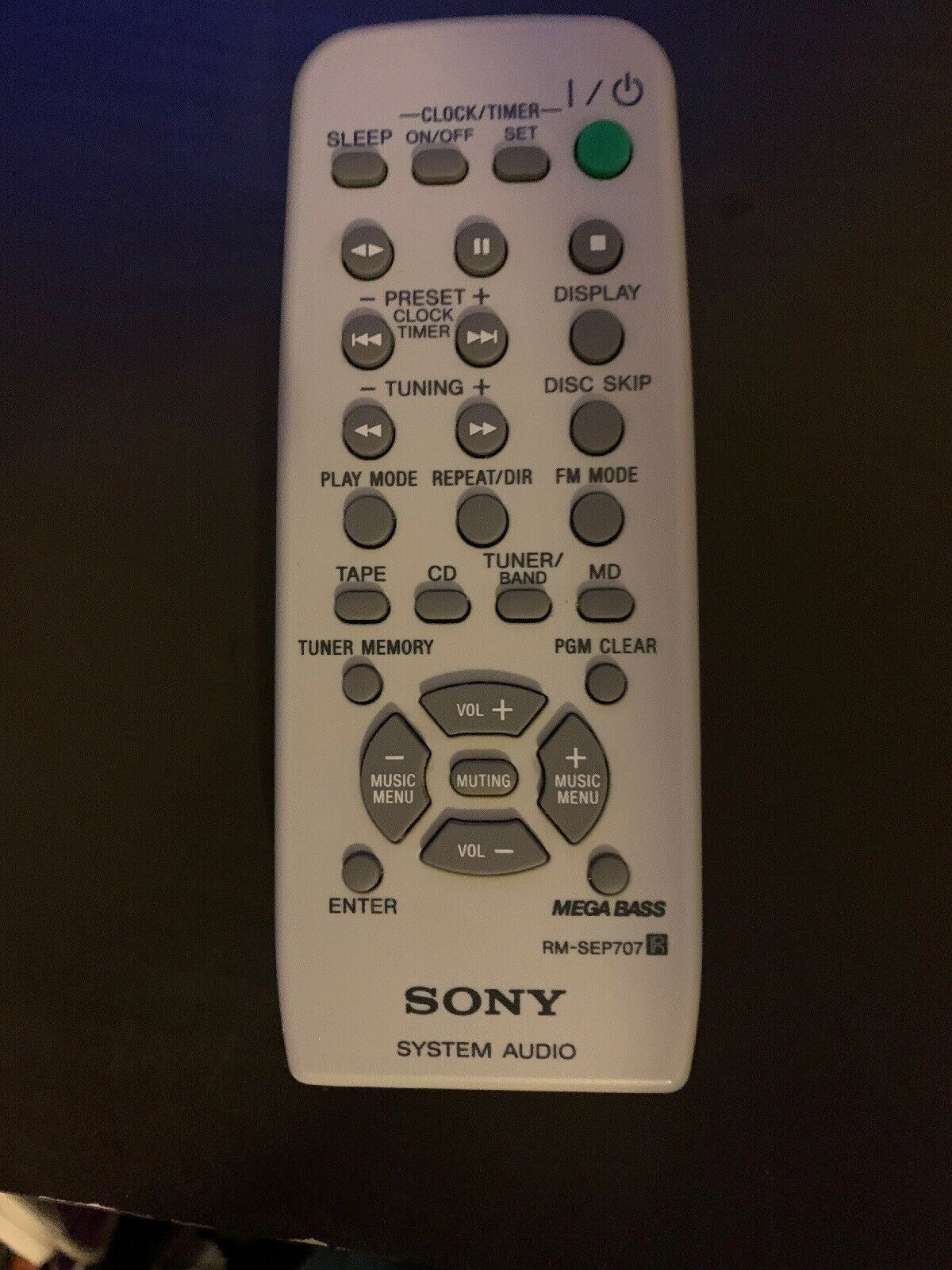 Genuine Sony RM-SEP707 System Audio Remote Control – Retro Unit