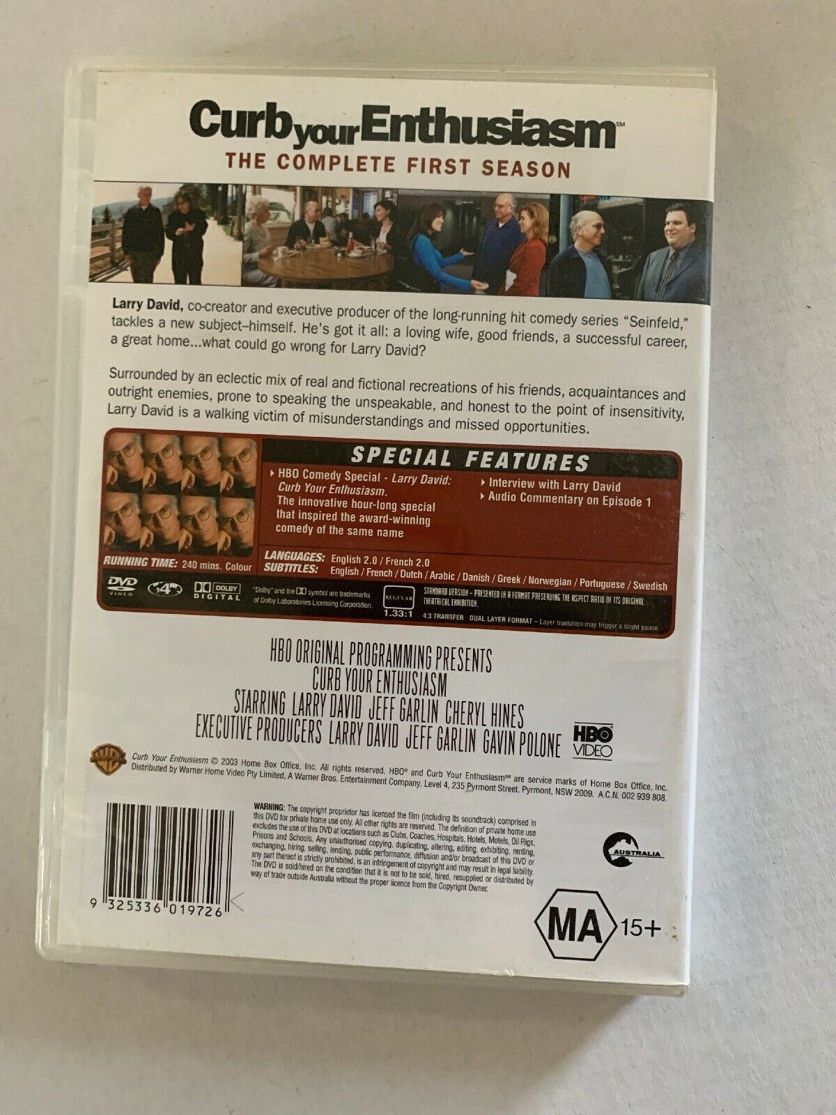 Curb Your Enthusiasm : Season 1 (DVD, 2004, 3-Disc Set)