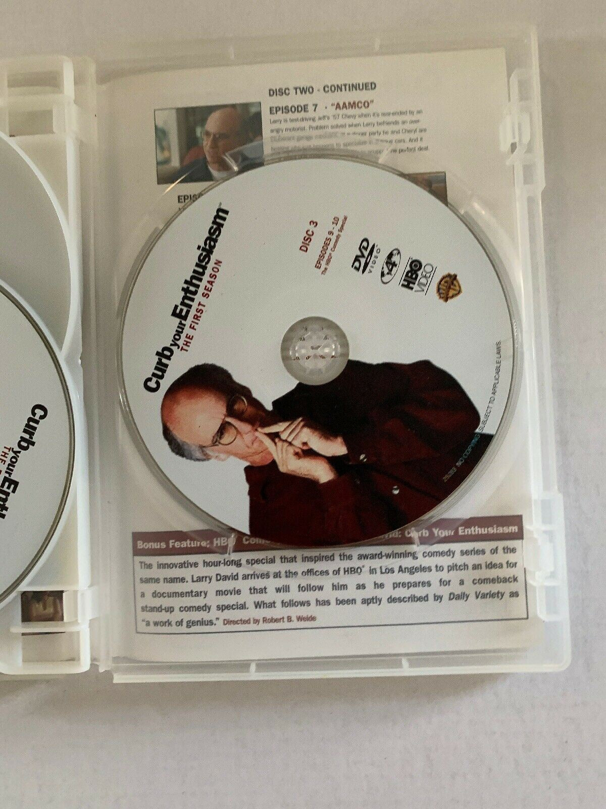 Curb Your Enthusiasm : Season 1 (DVD, 2004, 3-Disc Set)