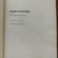 Health Psychology: A Critical Introduction by Antonia C. Lyons, Kerry...