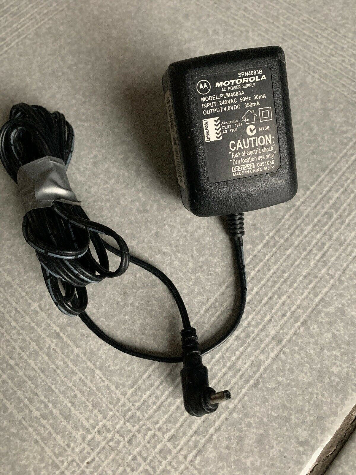 Genuine Motorola PLM4683A AC Adapter 4V 350mA