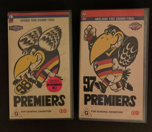 Adelaide Crows Grand Final 1997 & 1998 Premiers VHS PAL