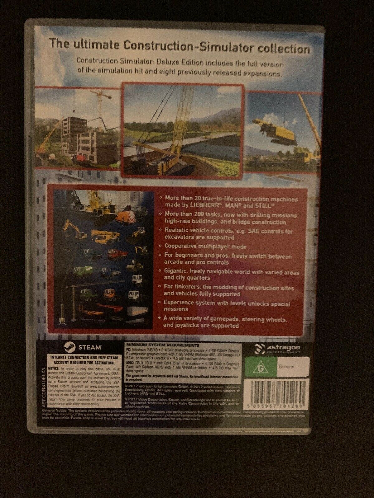 *Brand New With Stream Key* Contruction Simulator Deluxe Edition PC MAC (2017)