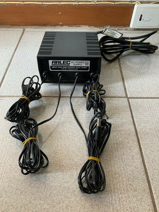 Arlec DC Power Supply Input 240V 50hz Output 4x1A 12VDC V/910010/PS761