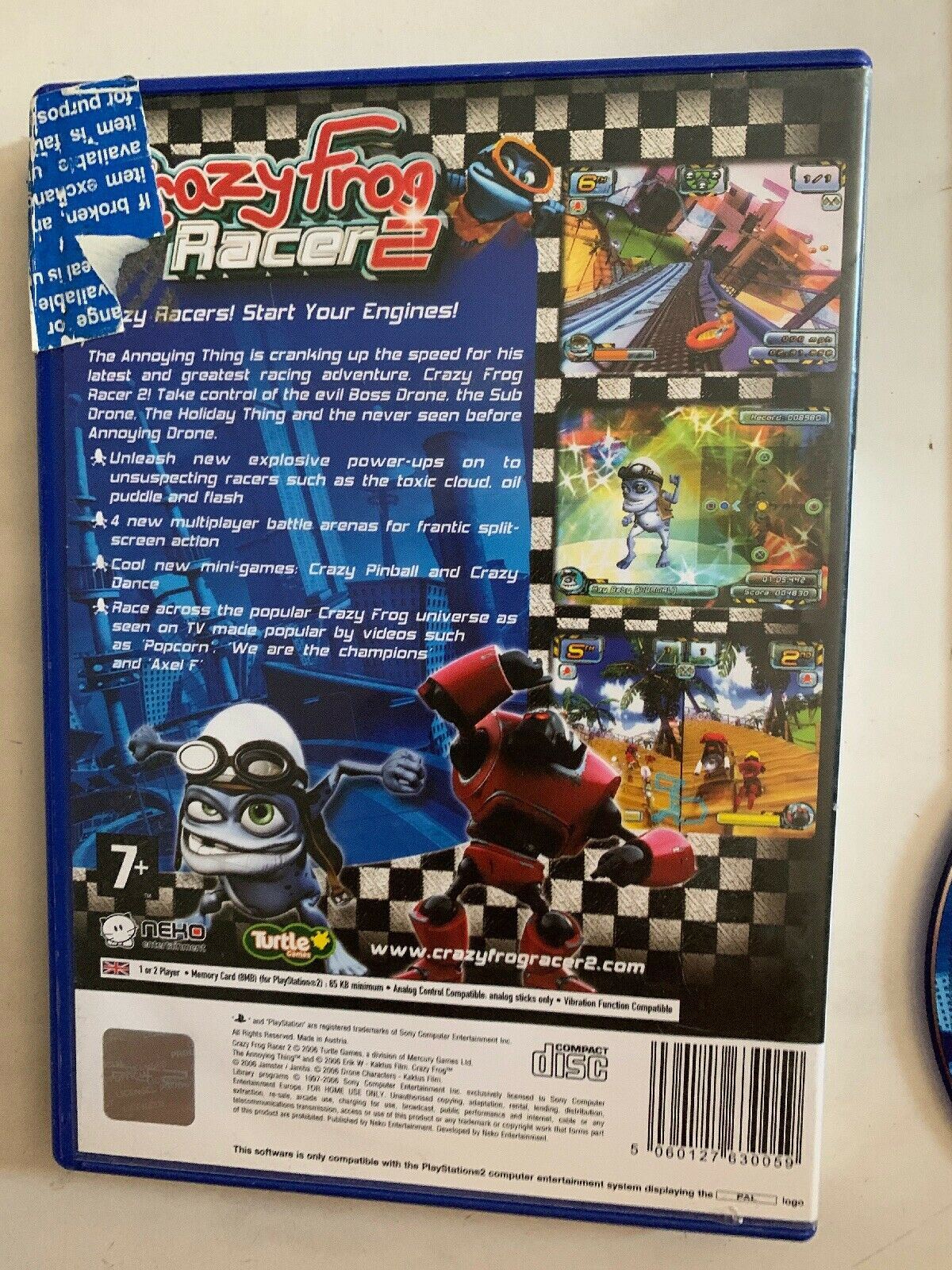 Crazy Frog Racer 2 PS2 PAL *Complete* With Manual