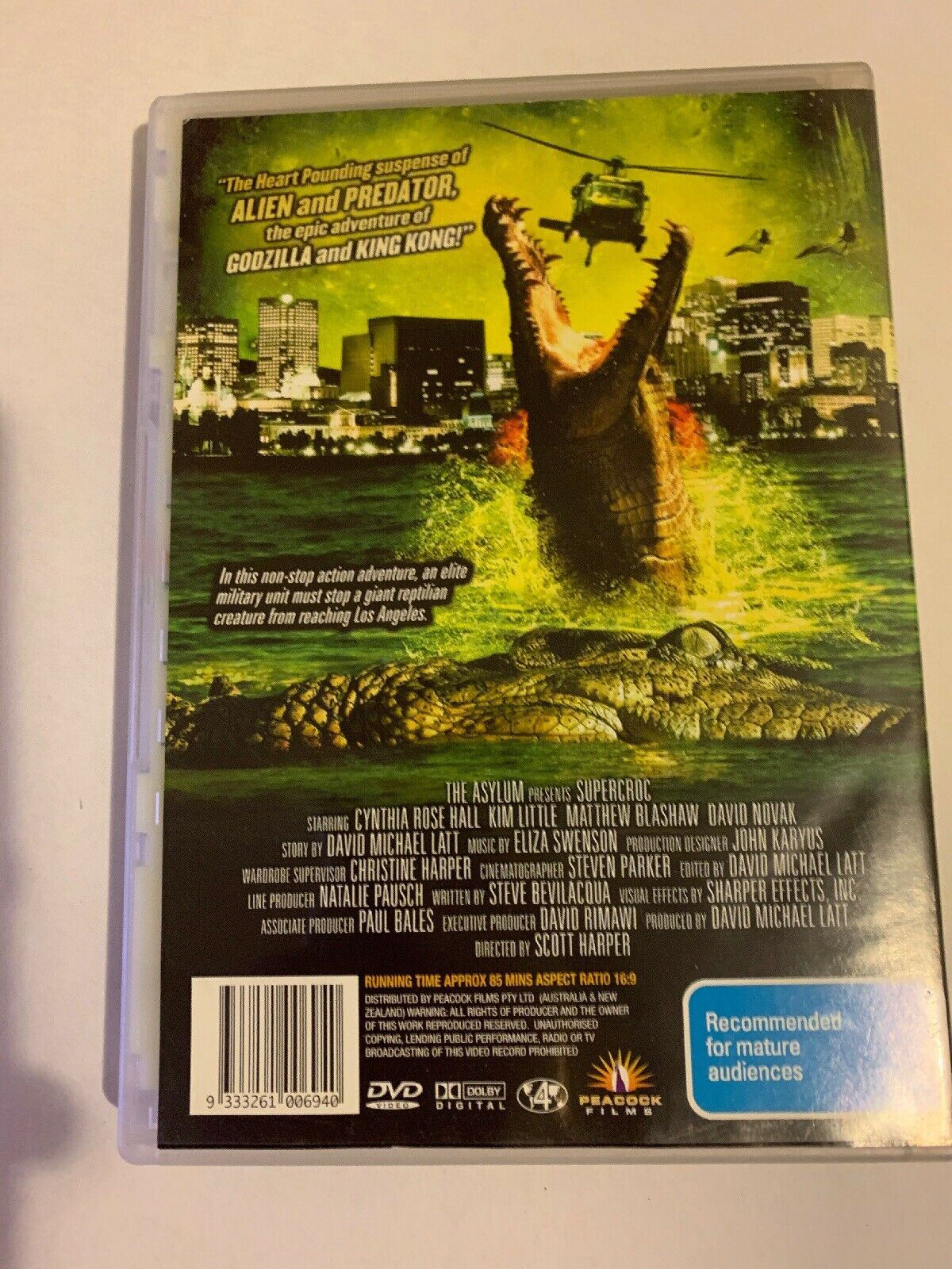 Super Croc (DVD, 2010) Original Uncut Version Region 4