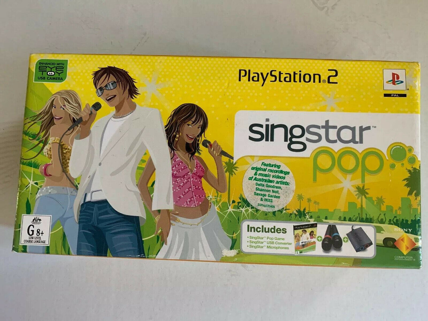 *New And Sealed* SingStar Pop With Game (PAL), USB Converter And 2 Microphones