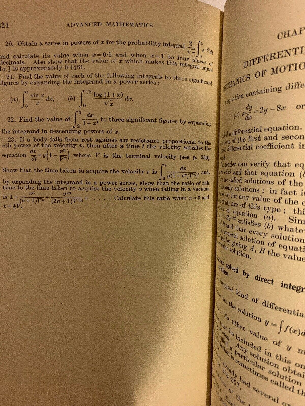 Advanced Mathematics For Technical Students - First Edition 1945, Geary, Lowry