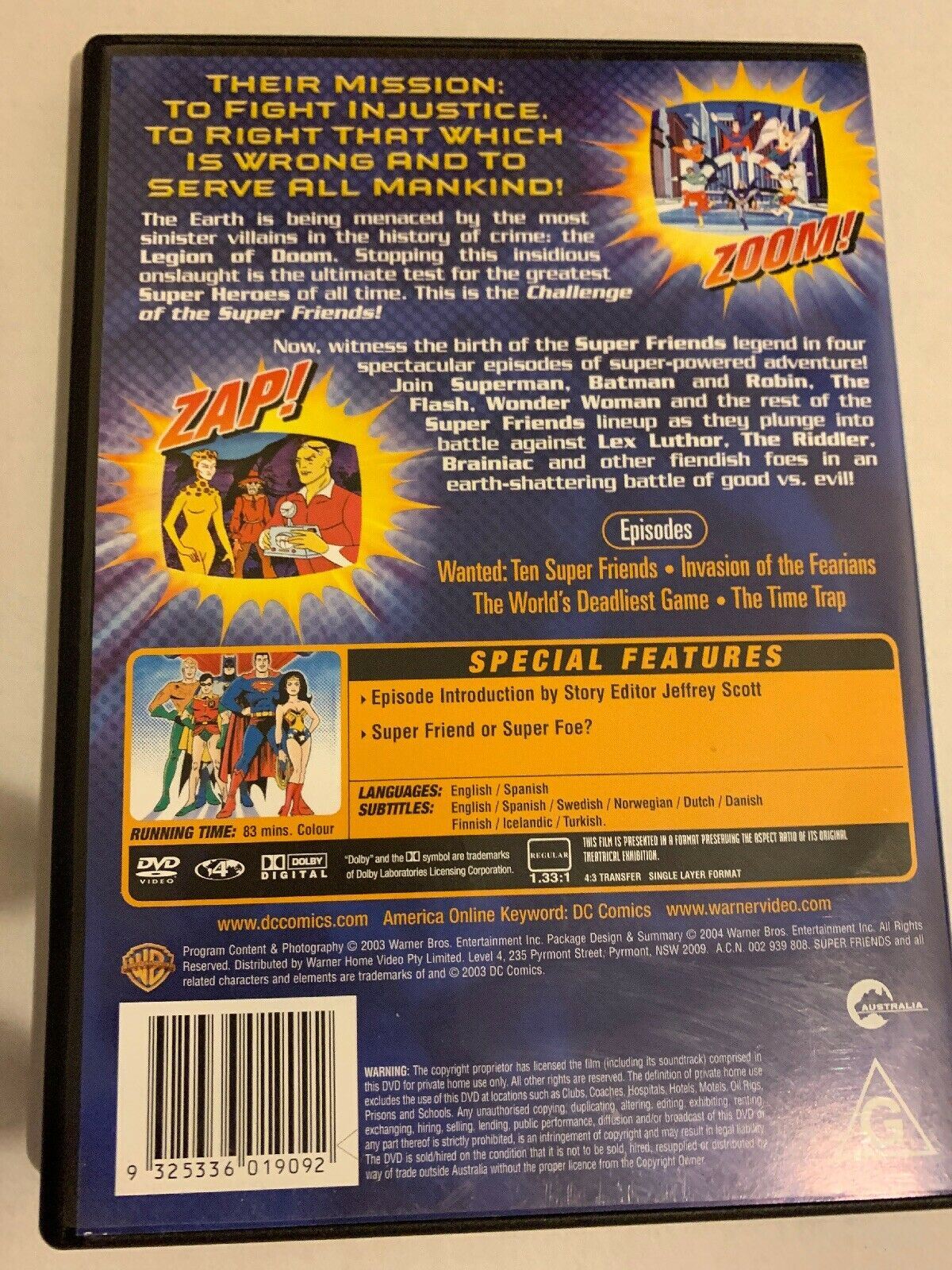 Challenge Of The Superfriends - Attack Of The Legend Of Doom (DVD) Batman Superm