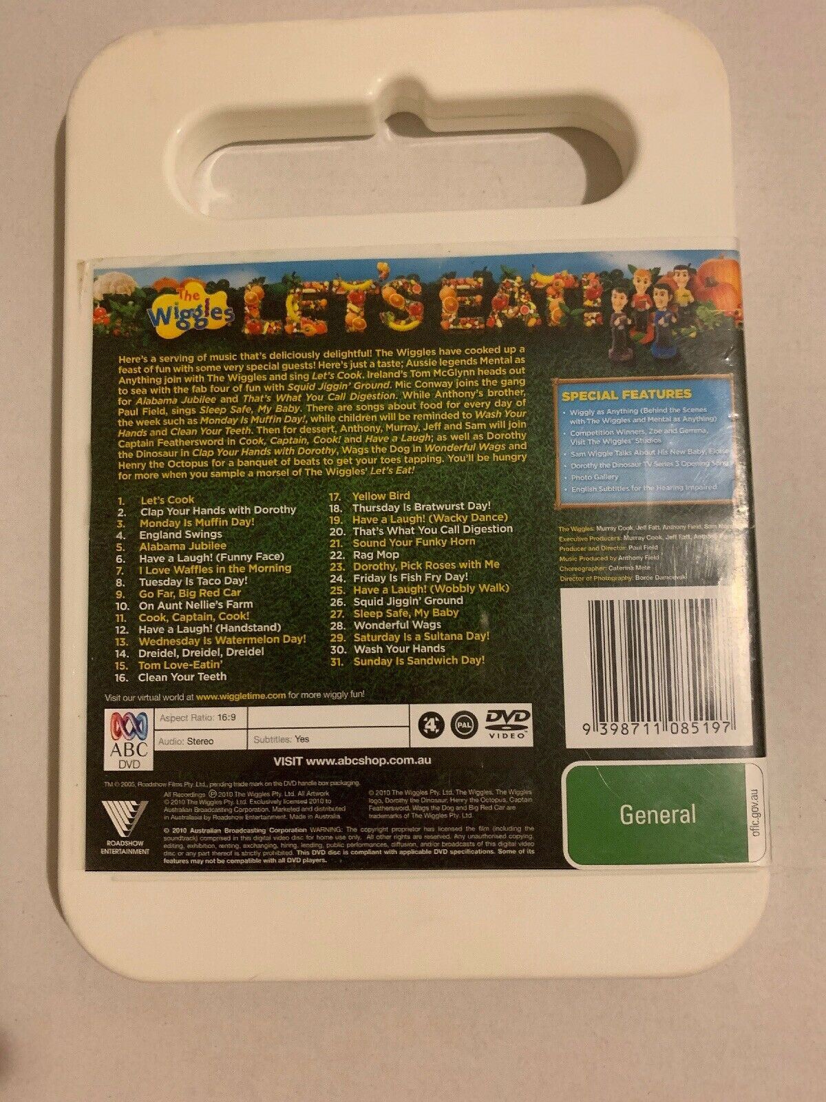 The Wiggles - Let's Eat (DVD, 2010) Region 4