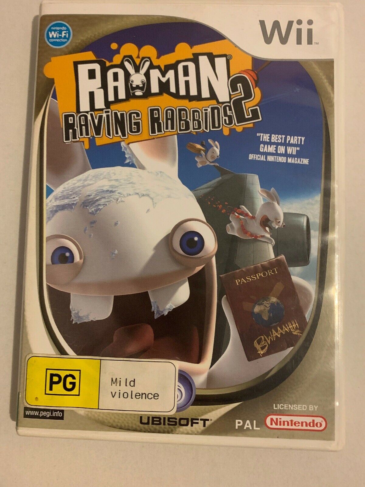 Rayman Raving Rabbids 2 - Nintendo Wii With Manual PAL