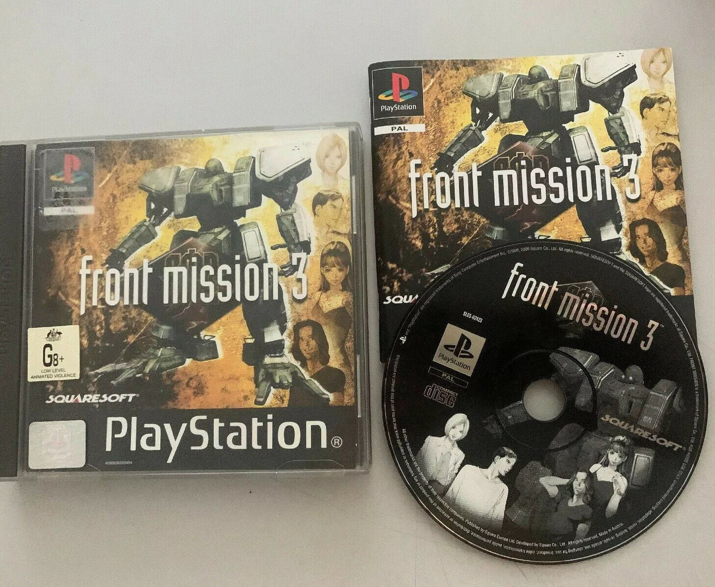 FRONT MISSION 3 PS1 Rare Strategy Game COMPLETE With Manual Playstation 1 PAL