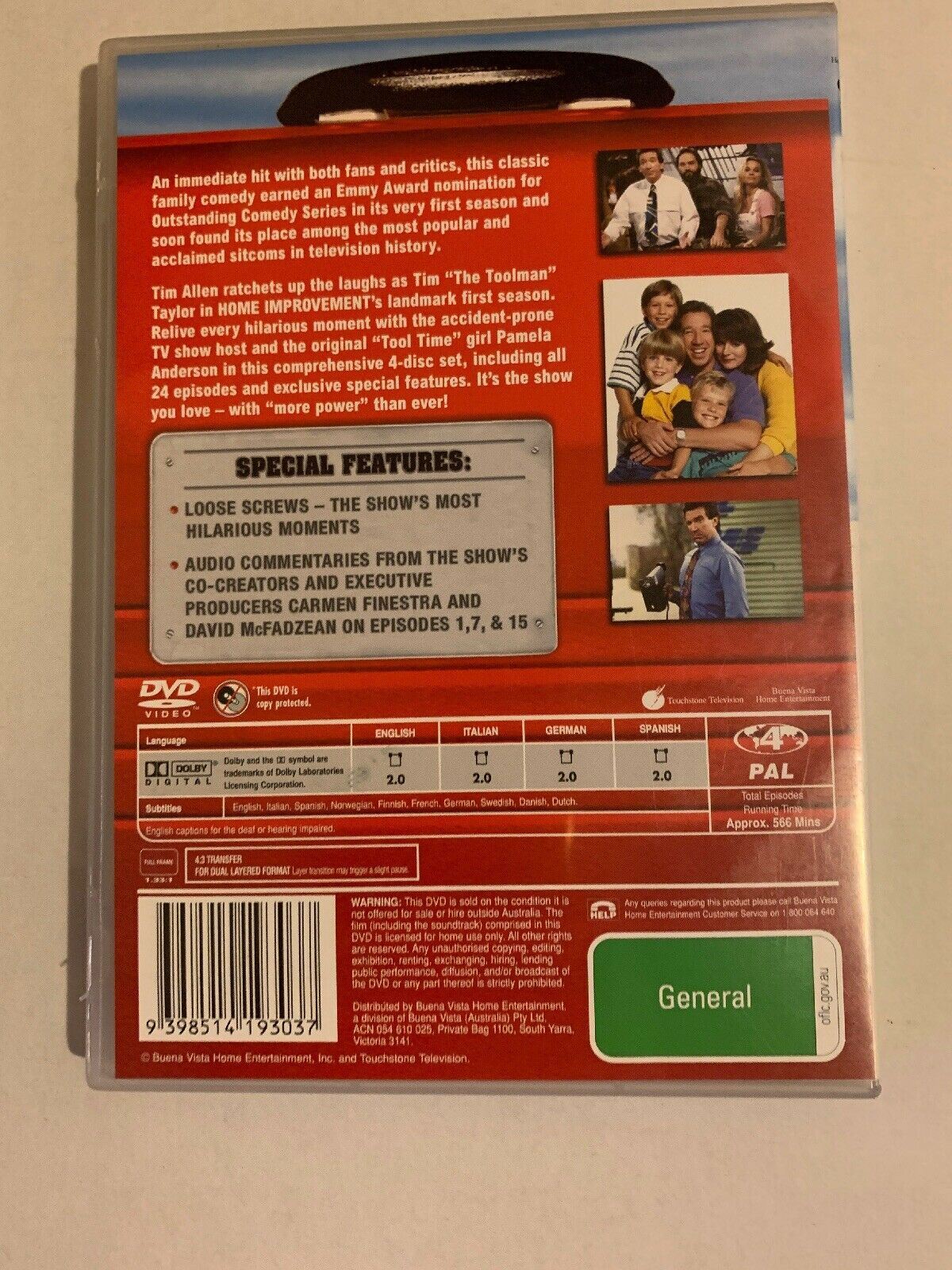 Home Improvement : Season 1 DVD Region 4