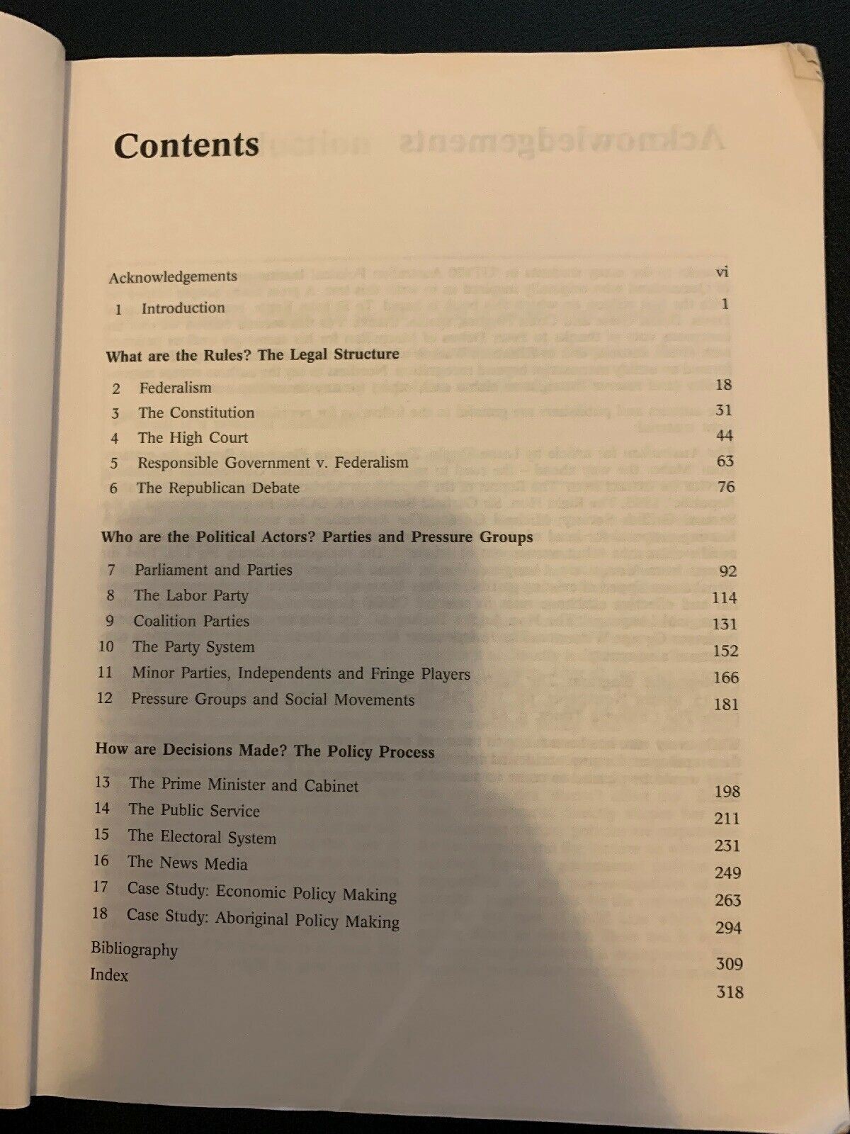 Ian Ward; Randal G. Stewart: Politics One