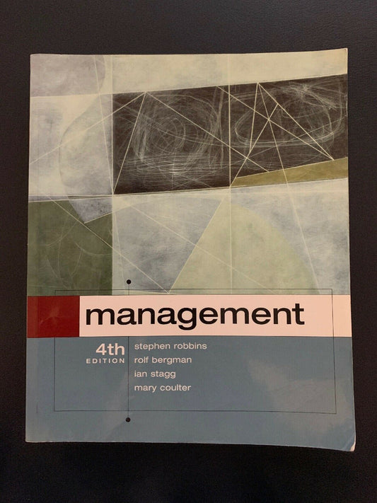 Management by Rolf Bergman, Mary Coulter, Stephen P. Robbins & Mary Coulter