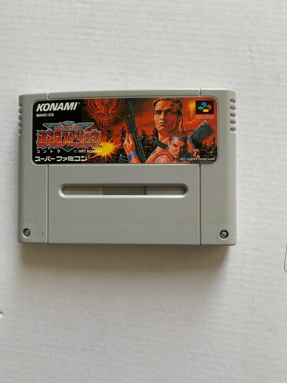 *Genuine* Contra III 3 Super Famicom SNES Japanese Version (Cartridge Only)