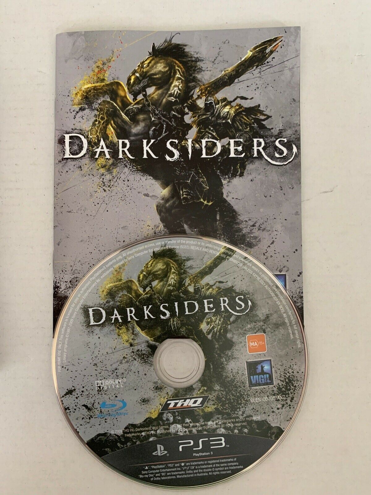 DARKSIDERS PS3 playstation 3 PAL With Manual