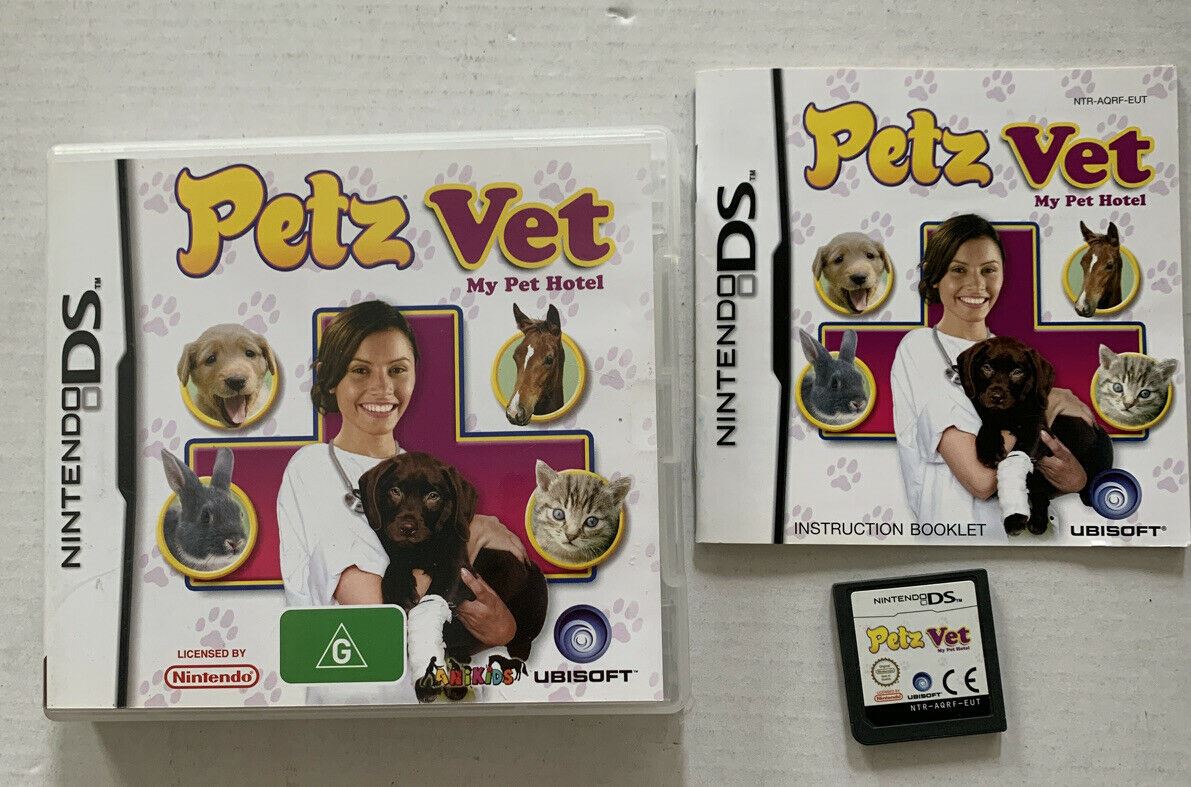 Petz Vet: My Pet Hotel - Nintendo DS Game Complete With Manual