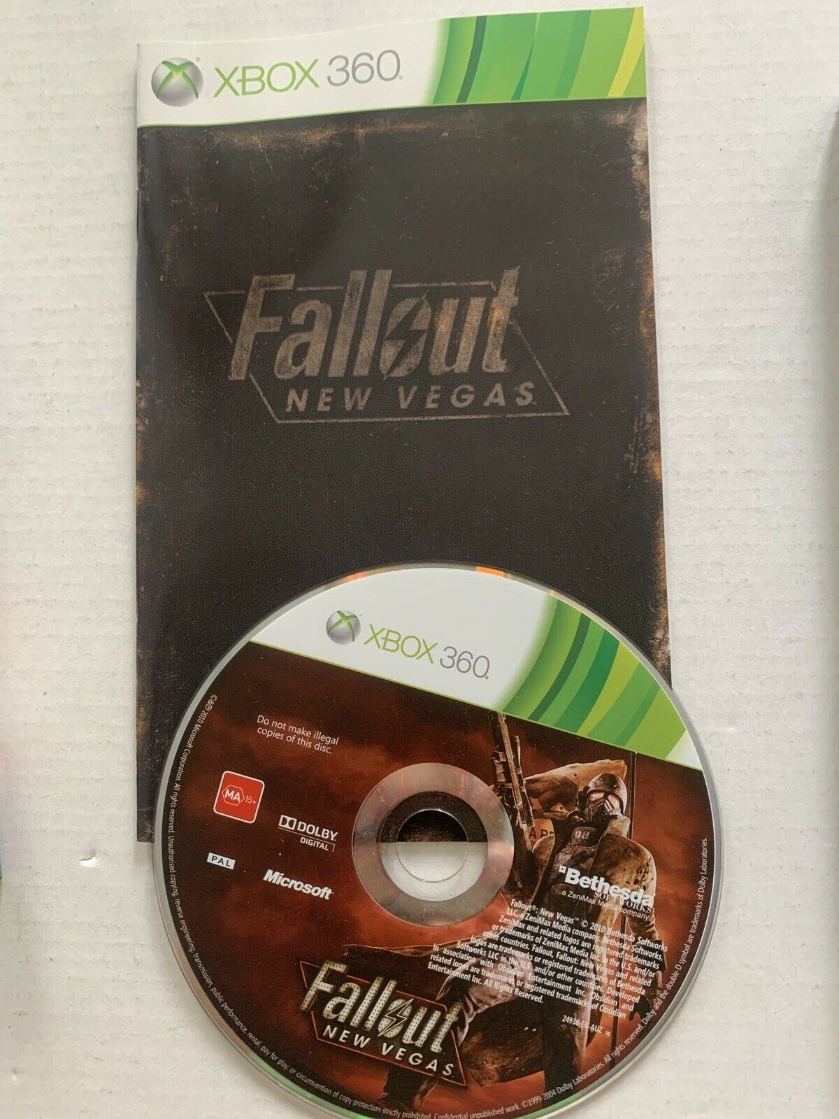 Fallout: New Vegas Microsoft Xbox 360 Game *Complete with Manual* (PAL)