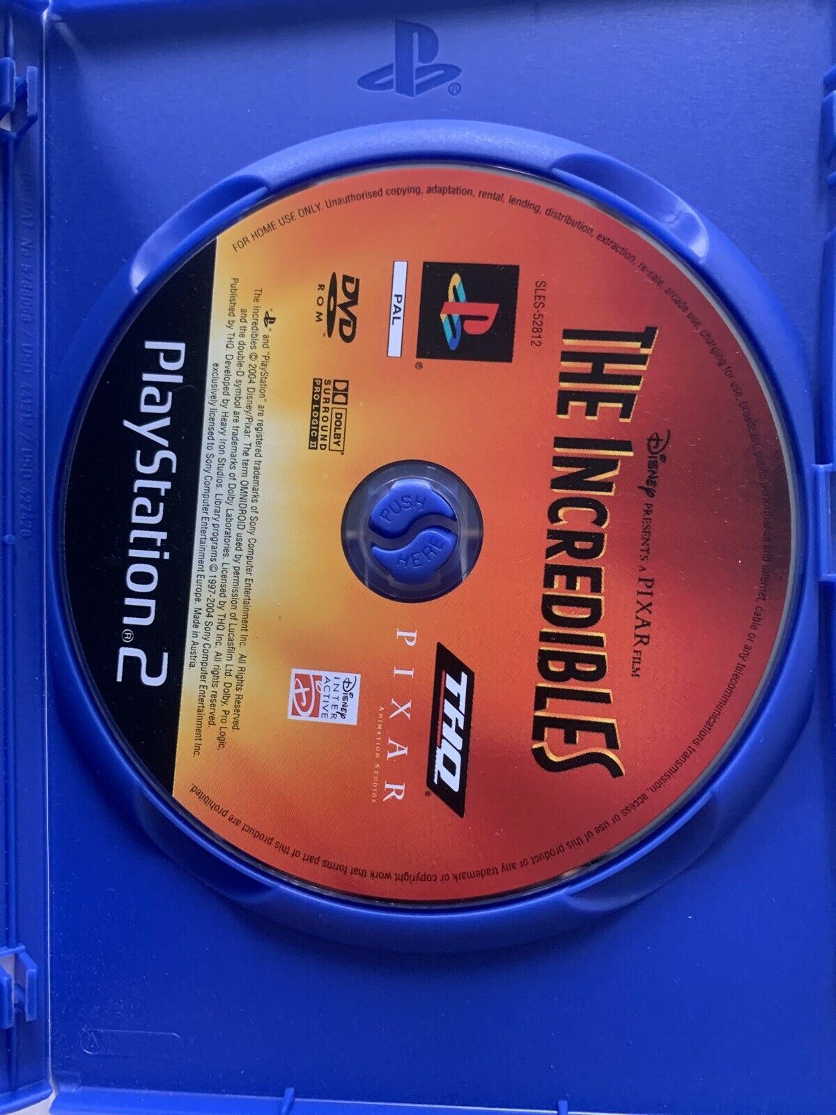 The Incredibles (Sony PlayStation 2, 2004) AUS PAL - Free Postage