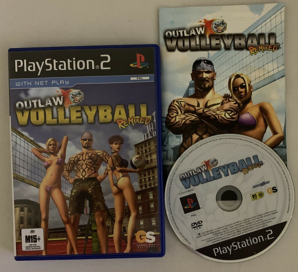 Outlaw Volleyball Remixed Sony PlayStation 2 PS2 Game With Manual PAL