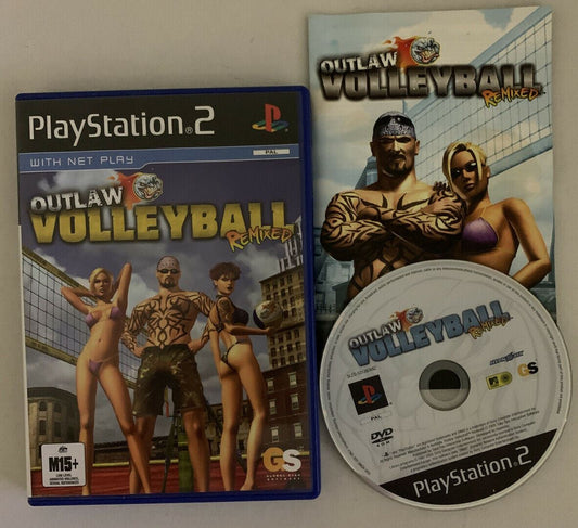 Outlaw Volleyball Remixed Sony PlayStation 2 PS2 Game With Manual PAL