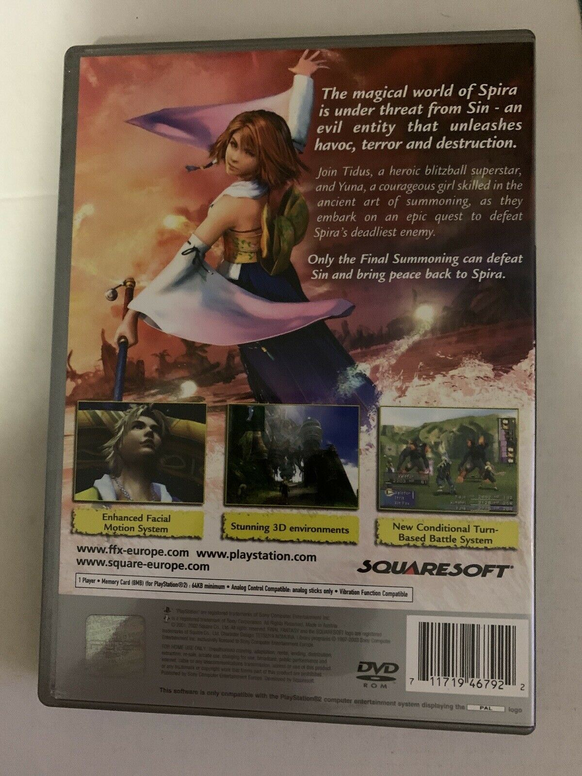 Final Fantasy X PS2 PlayStation 2 With Manual PAL