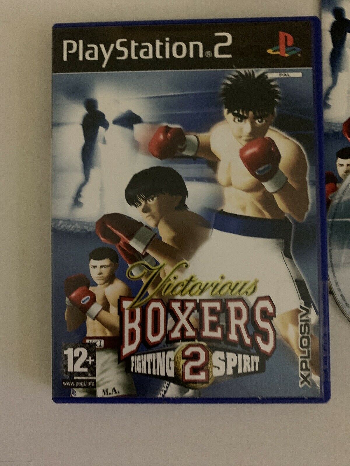 Victorious Boxers 2: Fighting Spirit (Sony PlayStation 2, 2006) With Manual.