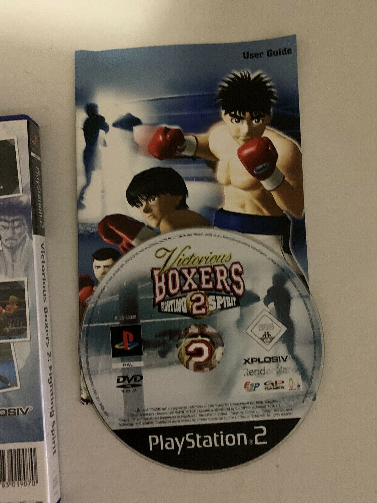 Victorious Boxers 2: Fighting Spirit (Sony PlayStation 2, 2006) With Manual.