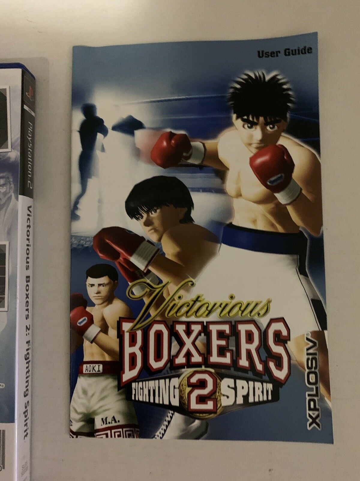 Victorious Boxers 2: Fighting Spirit (Sony PlayStation 2, 2006) With Manual.