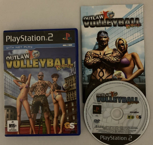 Outlaw Volleyball Remixed - Sony PlayStation 2 PS2 Game With Manual PAL