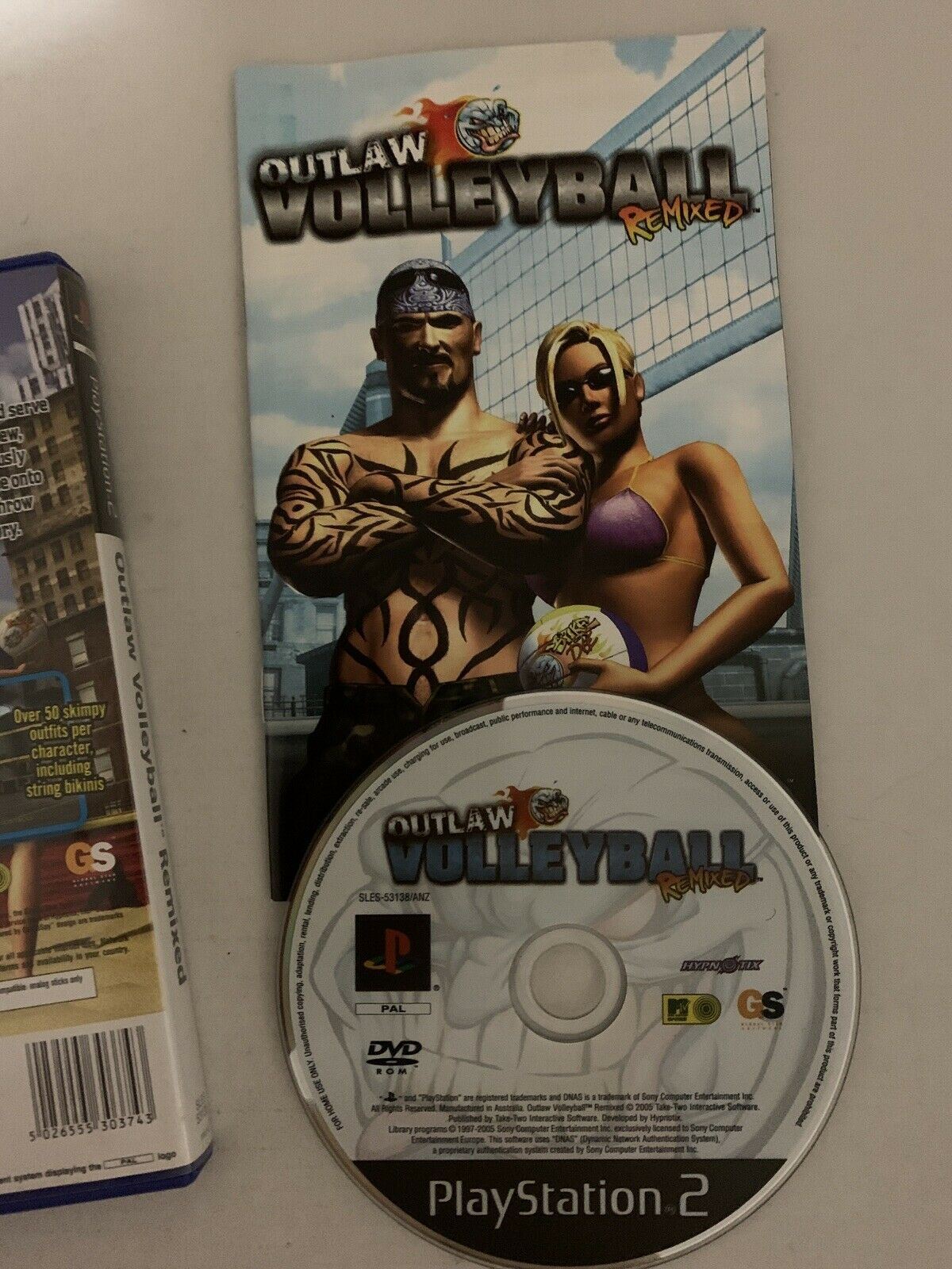 Outlaw Volleyball Remixed - Sony PlayStation 2 PS2 Game With Manual PAL