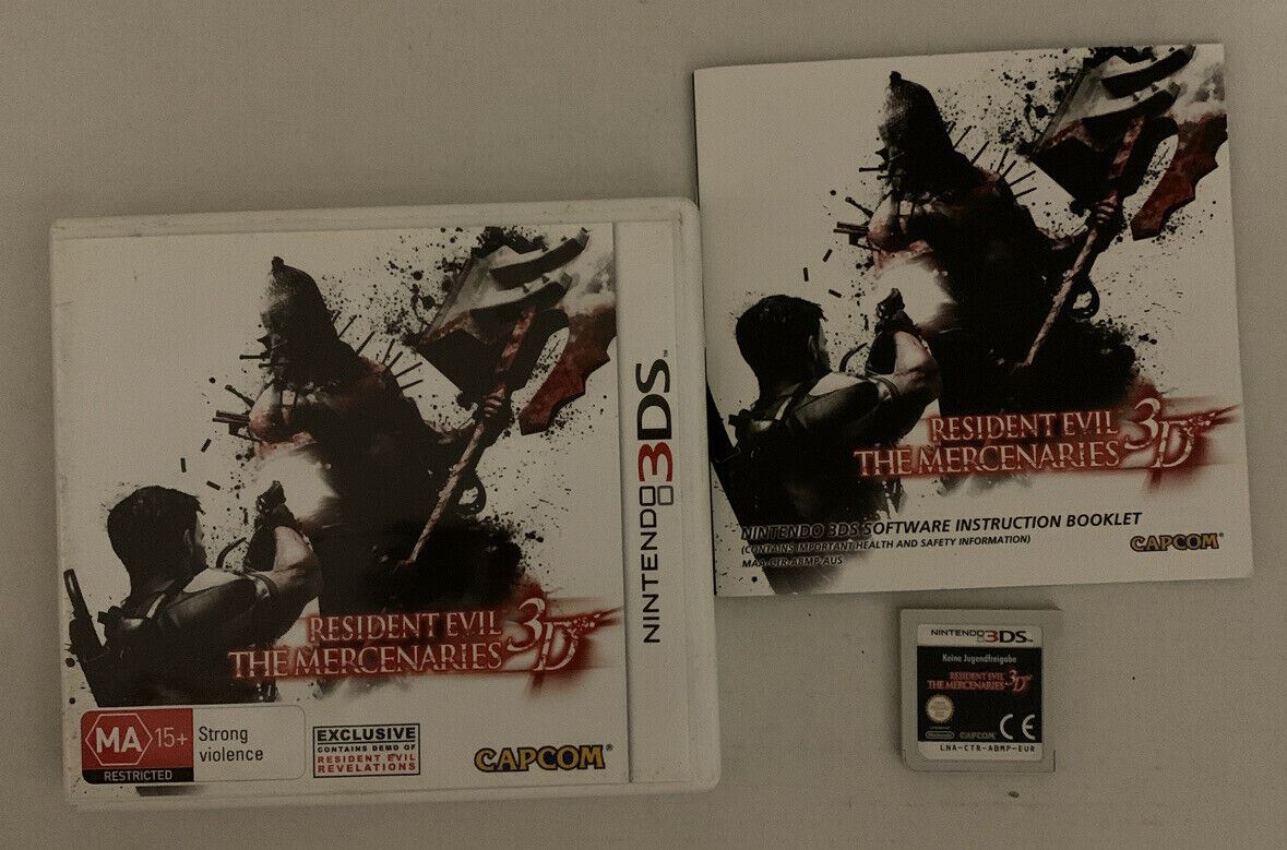 Resident Evil: The Mercenaries 3D Nintendo 3DS With Manual