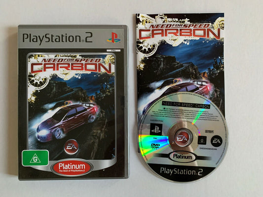 Need for Speed Carbon - PS2 Game PAL Platinum Manual Booklet Included G