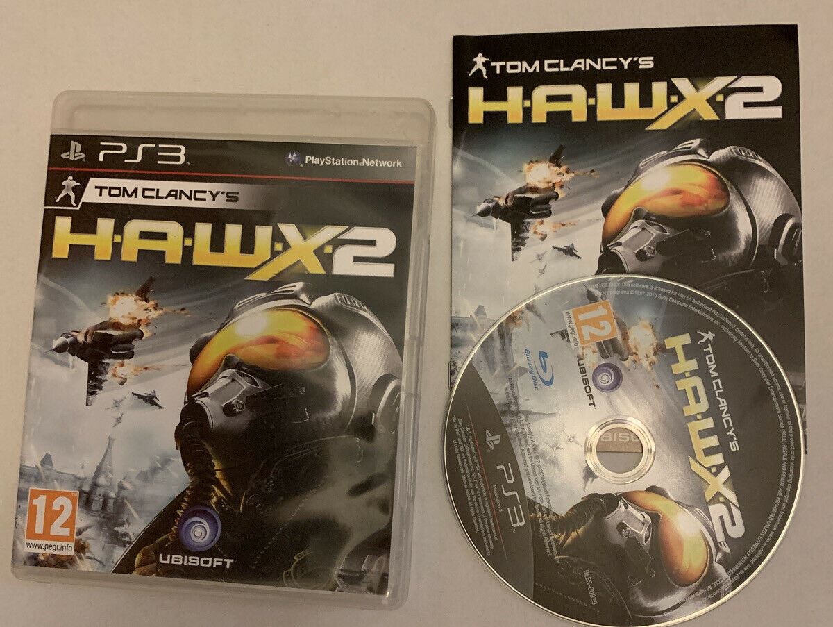 2x Tom Clancy's Game - H.A.W.X.2 And Ghost Recon Future Soldier PS3 With Manual