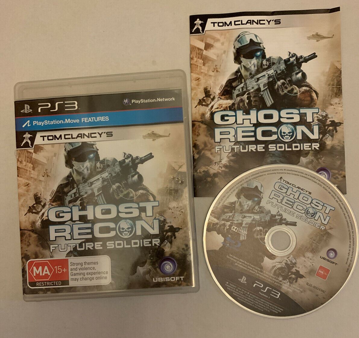 2x Tom Clancy's Game - H.A.W.X.2 And Ghost Recon Future Soldier PS3 With Manual