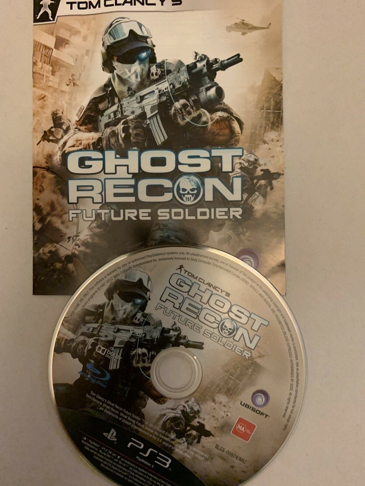 2x Tom Clancy's Game - H.A.W.X.2 And Ghost Recon Future Soldier PS3 With Manual