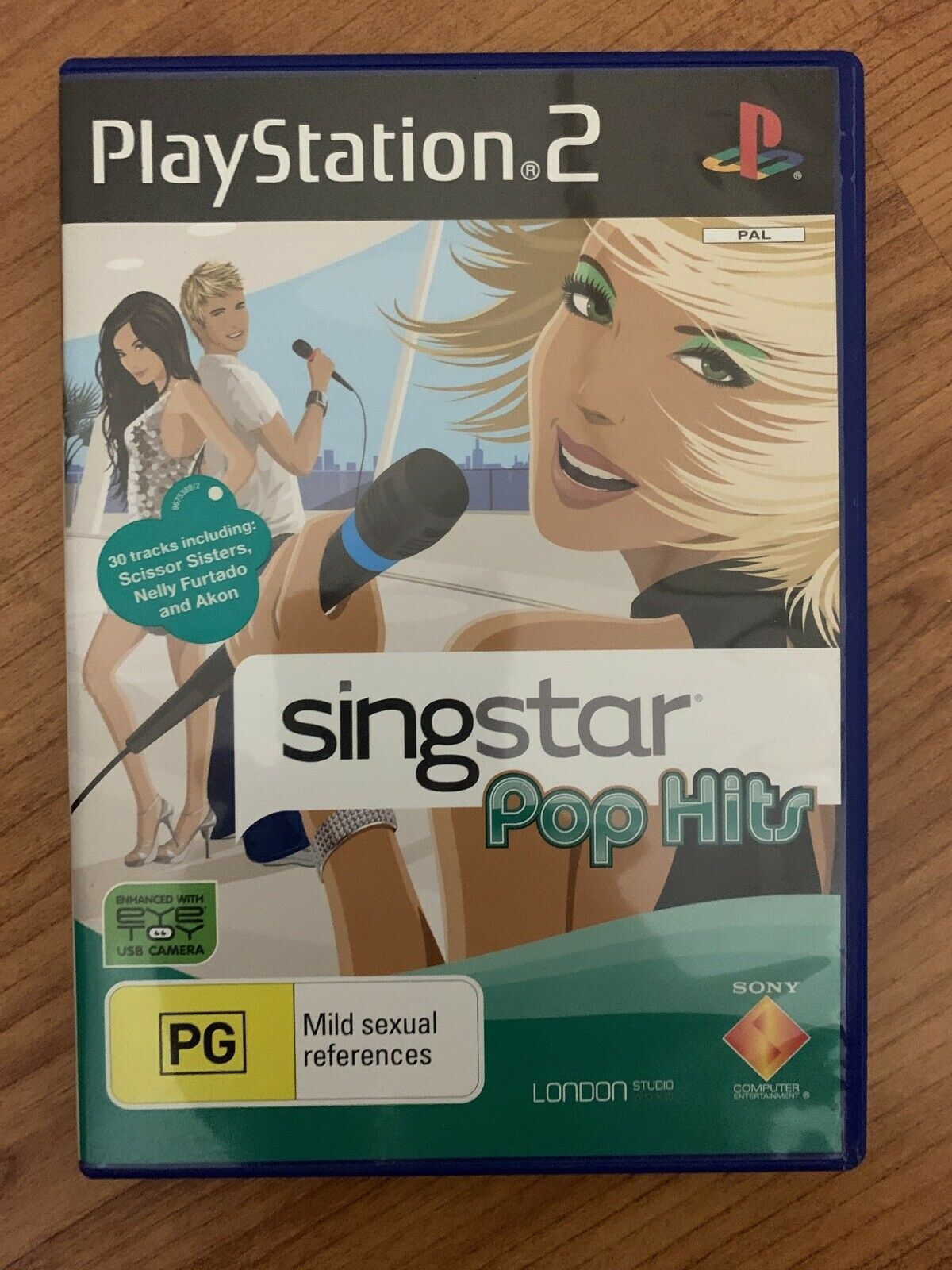 SingStar 2x Microphone Bundle With 3 Games for PS2  - Pop, Hottest Hits, Legends