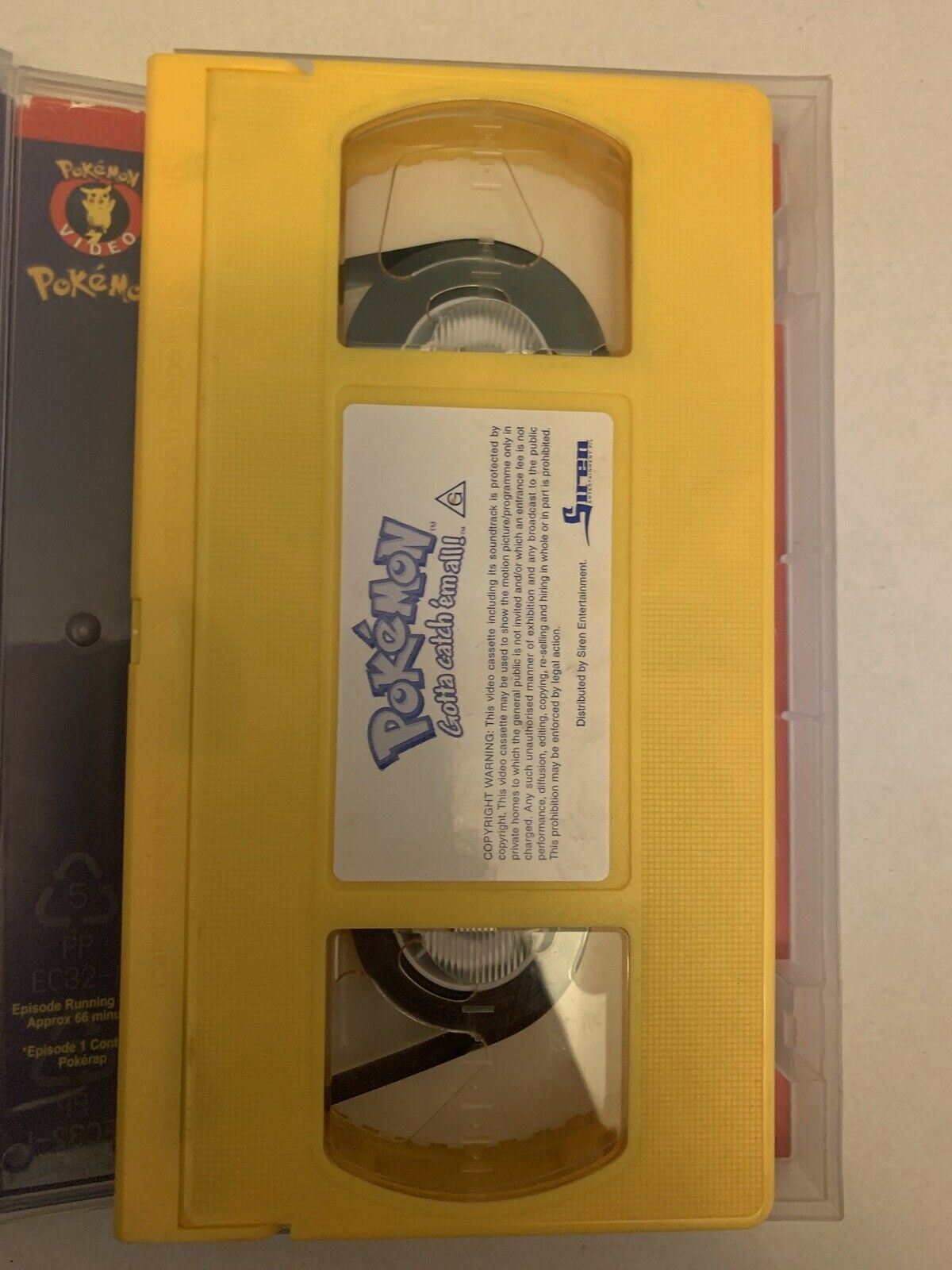 VHS PAL Video Tape - Pokémon The Great Race - Volume 11